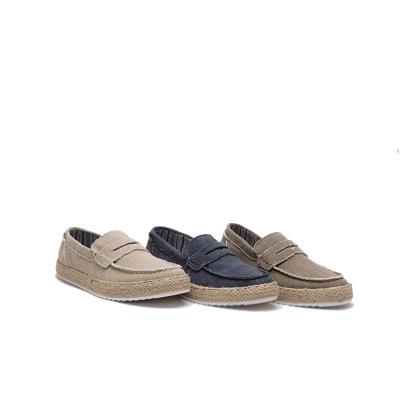 New square head hemp rope men's shoes