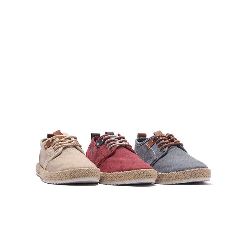 Low top hemp rope casual men's shoes