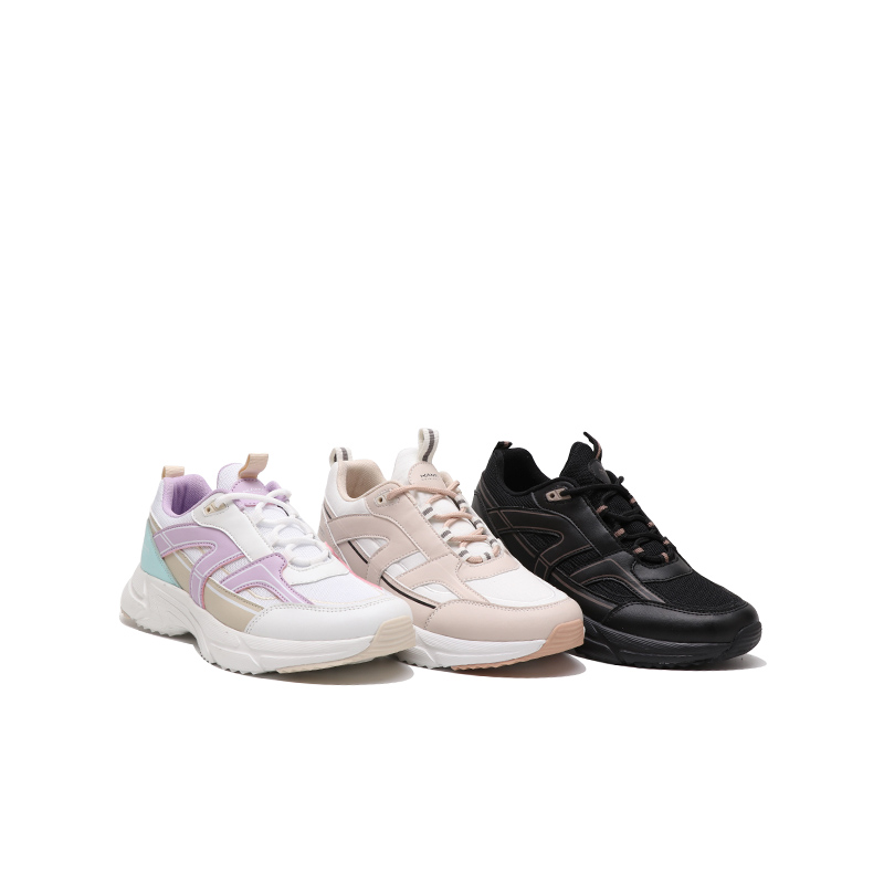 Women's safe and stylish stripe dad shoes