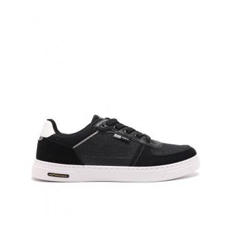 Black versatile low-top board shoes