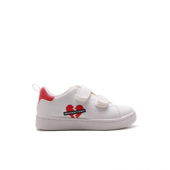 Cute pattern small white shoes